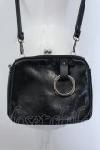 画像1: ニュリカデリック / 2boxがま口ショルダーバッグ  ブラック O-25-05-11-015-PU-BG-OW-OS (1)