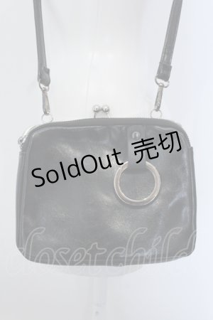 画像: ニュリカデリック / 2boxがま口ショルダーバッグ  ブラック O-25-05-11-015-PU-BG-OW-OS