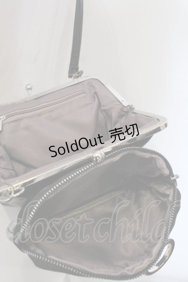 画像3: ニュリカデリック / 2boxがま口ショルダーバッグ  ブラック O-25-05-11-015-PU-BG-OW-OS (3)