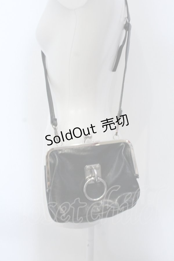 画像4: ニュリカデリック / 2boxがま口ショルダーバッグ  ブラック O-25-05-11-015-PU-BG-OW-OS (4)
