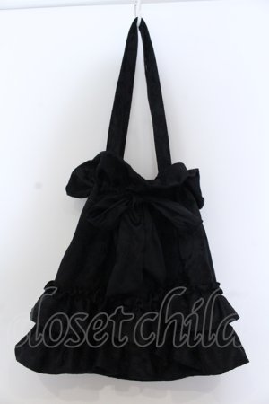 画像: axes femme POETIQUE / フリルトートバッグ  クロ O-25-05-11-016-AX-BG-OW-OS