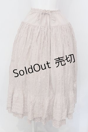画像: PINK HOUSE / フリルいっぱいローンスカート  ピンク O-25-05-12-029-LO-SK-OW-OS