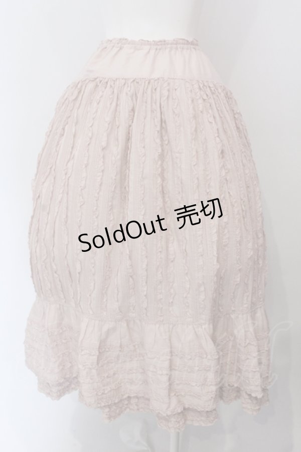 画像3: PINK HOUSE / フリルいっぱいローンスカート  ピンク O-25-05-12-029-LO-SK-OW-OS (3)