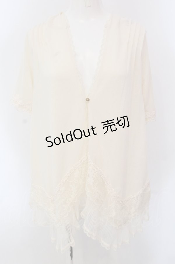 画像1: axes femme / フードつきAラインボレロ M アイボリー O-25-05-12-039-AX-TO-IG-OS (1)