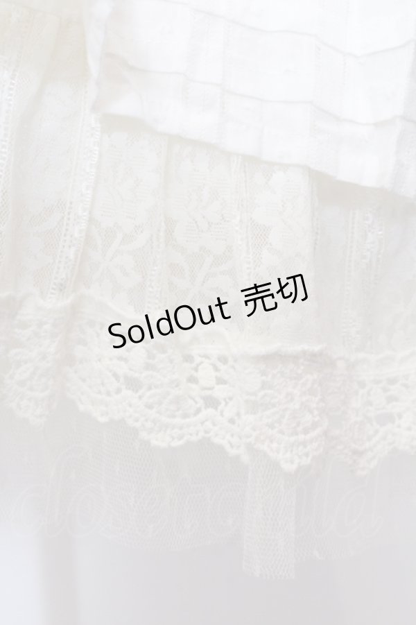画像2: axes femme POETIQUE / ドビードットシャーリングワンピース M アイボリー O-25-05-12-041-AX-OP-IG-OS (2)