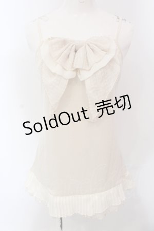 画像: axes femme / BIGリボンキャミソール M アイボリー O-25-05-12-047-AX-TO-IG-OS