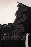 画像2: axes femme / ローズモチーフレースカットソー  クロ O-25-05-12-060-AX-TO-IG-OS (2)