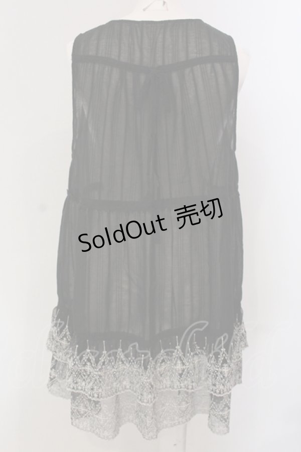 画像2: axes femme / シャドーストライプジレ M クロ O-25-05-12-061-AX-TO-IG-OS (2)