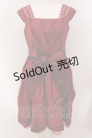 画像: axes femme / シャンタンドレス M アカ O-25-05-12-072-AX-OP-IG-OS