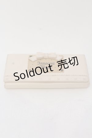 画像: Innocent World / リボンビスケットロングウォレット  アイボリー O-25-05-12-008-IW-ZA-IG-OS