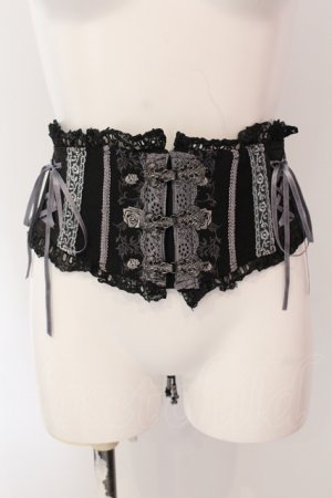 画像: Ozz oneste / Elegant Rose corset　コルセット  ブラック O-25-05-12-077-OO-TO-OW-OS