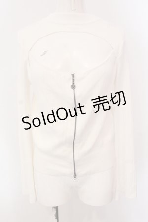 画像: axes femme / センタージップフレア袖ニット F シロ O-25-05-12-081-AX-TO-IG-OS
