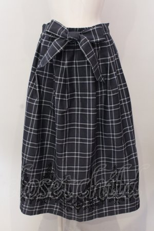 画像: axes femme / フロッキープリントスカート  グレー O-25-05-12-082-AX-SK-IG-OS