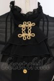 画像2: metamorphose / モチーフつきブラウス  クロ O-25-05-12-084-ME-BL-IG-OS (2)