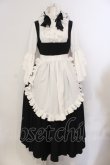 画像1: 黒猫庄 （海外ロリィタ） / メイドVIII号 フルセット【Black Cat Manor】  ブラック×ホワイト O-25-05-12-013-LO-OP-IG-OS (1)