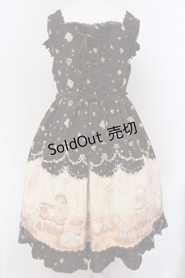画像5: BABY,THE STARS SHINE BRIGHT / Lovely Sweet Room柄ベビードールジャンパースカート  ブラウン O-25-05-12-015-BA-OP-IG-OS (5)