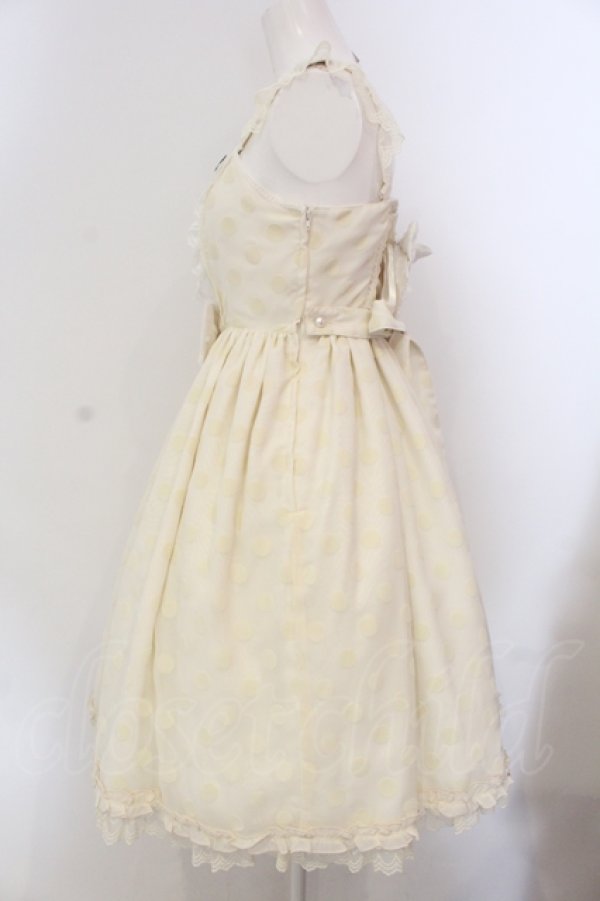 画像3: Angelic Pretty / フロッキーDot Frillジャンパースカート  アイボリー O-25-05-12-009-AP-OP-IG-OS (3)