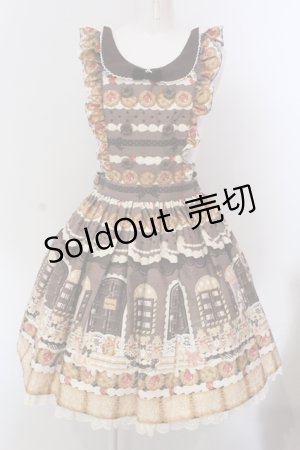 画像: Angelic Pretty / Sweet Cream Houseエプロン風スカート  ココア O-25-05-12-020-AP-SK-IG-OS