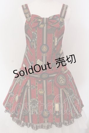 画像: Angelic Pretty / Chocolate Rosetteサロペット  アカ O-25-05-12-021-AP-OP-IG-OS