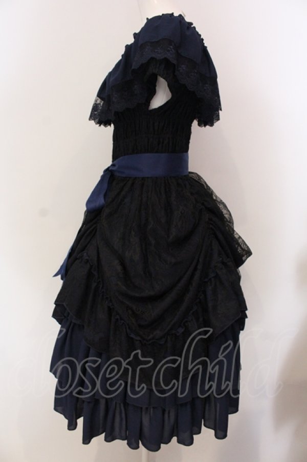 画像3: ATELIER PIERROT / Ruined castle dress　ドレス  ネイビー O-25-05-12-023-EL-OP-OW-OS (3)
