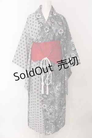 画像: Qutie Frash / 2024 浴衣3点セット  ブラック O-25-05-13-028-QU-OP-OW-OS