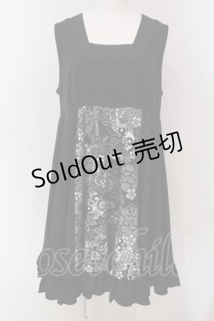 画像: Qutie Frash / プレミアムセット2024-朧月-　ベビードールワンピース  ブラック O-25-05-13-033-QU-TO-OW-OS