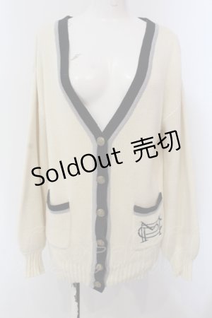 画像: Maison de FLEUR Petite Robe canone / 埋められないラインカーディガン F アイボリー×ネイビー O-25-05-13-041-EL-TO-OW-OS