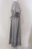 画像2: Maison de FLEUR Petite Robe canone / 君を思い出す花柄ワンピース M サックス O-25-05-13-043-EL-OP-OW-OS (2)