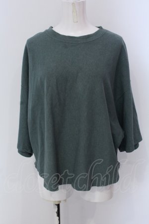 画像: RNA / HEMPコットン製品染めルーズTシャツ M グリーン O-25-05-13-044-PU-TO-OW-OS