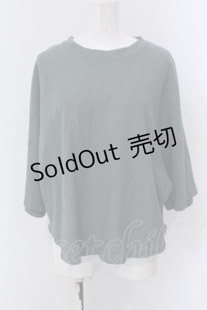 画像: RNA / HEMPコットン製品染めルーズTシャツ M グリーン O-25-05-13-044-PU-TO-OW-OS
