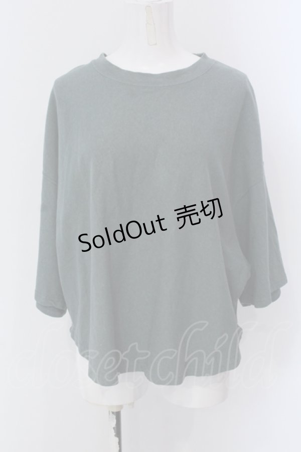 画像1: RNA / HEMPコットン製品染めルーズTシャツ M グリーン O-25-05-13-044-PU-TO-OW-OS (1)
