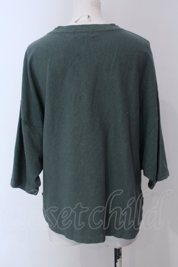 画像2: RNA / HEMPコットン製品染めルーズTシャツ M グリーン O-25-05-13-044-PU-TO-OW-OS (2)