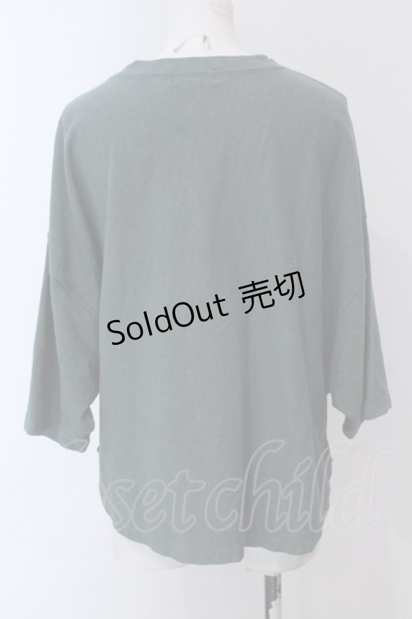 画像2: RNA / HEMPコットン製品染めルーズTシャツ M グリーン O-25-05-13-044-PU-TO-OW-OS (2)