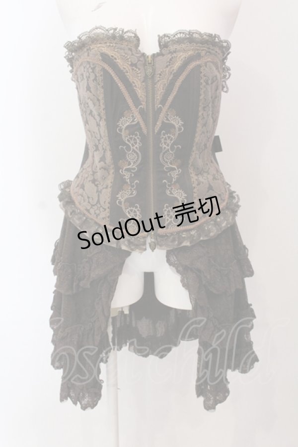 画像1: Ozz Croce / オーバーバストコルセット  ブラウン O-25-05-13-062-OO-OP-IG-OS (1)