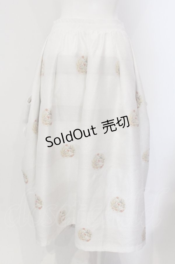 画像4: Qutie Frash / 8分丈袴ロンスカ  ホワイト O-25-05-13-005-QU-SK-OW-OS (4)