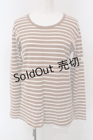 画像: PINK HOUSE / ボーダーカットソー  オレンジ系 O-25-05-13-077-LO-TO-IG-ZI