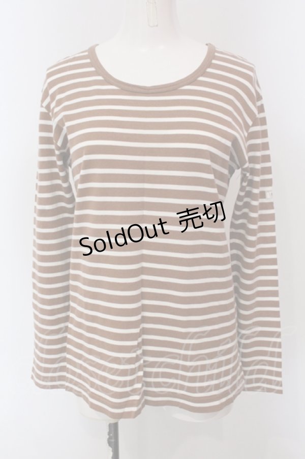 画像1: PINK HOUSE / ボーダーカットソー  オレンジ系 O-25-05-13-077-LO-TO-IG-ZI (1)