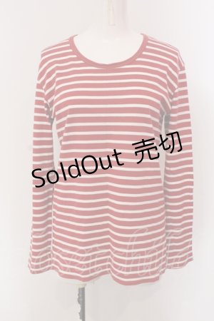 画像: PINK HOUSE / ボーダーカットソー  アカ×シロ O-25-05-13-078-LO-TO-IG-ZI