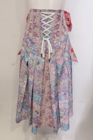 画像: Qutie Frash / リボン袴コルセット  パステル O-25-05-13-007-QU-SK-OW-OS