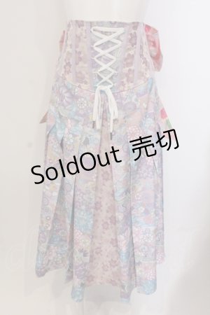 画像: Qutie Frash / リボン袴コルセット  パステル O-25-05-13-007-QU-SK-OW-OS