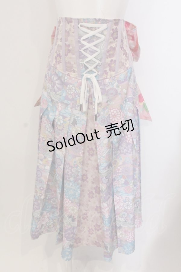 画像1: Qutie Frash / リボン袴コルセット  パステル O-25-05-13-007-QU-SK-OW-OS (1)