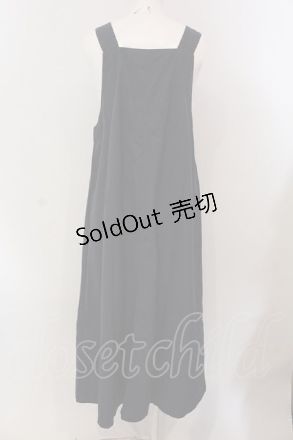 画像2: powder / ポケットサロペットワンピース  ネイビー O-25-05-13-081-LO-OP-IG-OS (2)