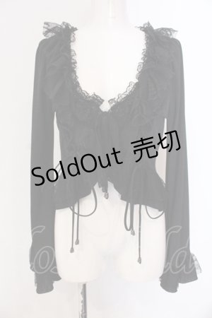 画像: Qutie Frash / ショートボレロ  ブラック O-25-05-13-011-QU-TO-OW-OS