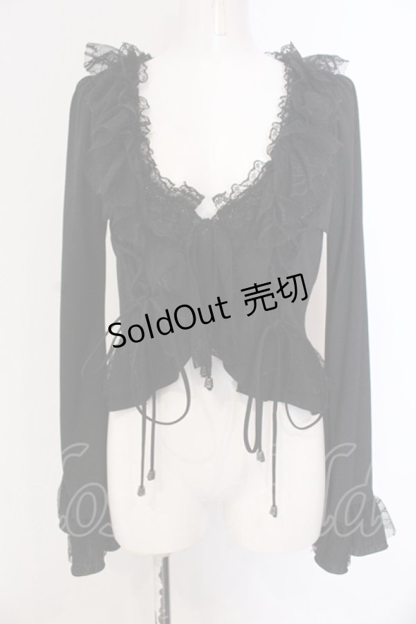 画像1: Qutie Frash / ショートボレロ  ブラック O-25-05-13-011-QU-TO-OW-OS (1)