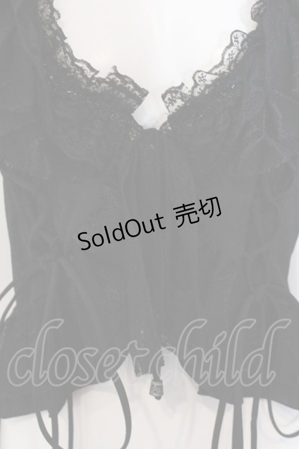 画像2: Qutie Frash / ショートボレロ  ブラック O-25-05-13-011-QU-TO-OW-OS (2)