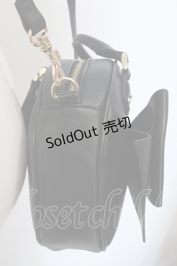 画像3: 【SALE】Maison de FLEUR / 青木美沙子さんコラボ ラウンドリボンショルダーバッグ  クロ O-25-05-14-003-LO-BG-IG-ZTK013 (3)