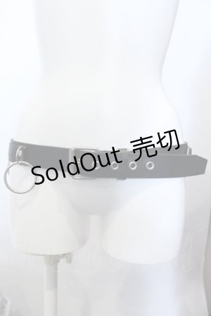画像: ROMANTIC NEUROSIS / シドリングベルト  ブラック O-25-05-14-066-PU-ZA-OW-OS