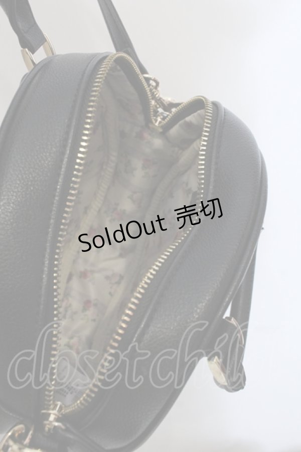 画像5: 【SALE】Maison de FLEUR / 青木美沙子さんコラボ ラウンドリボンショルダーバッグ  クロ O-25-05-14-003-LO-BG-IG-ZTK013 (5)