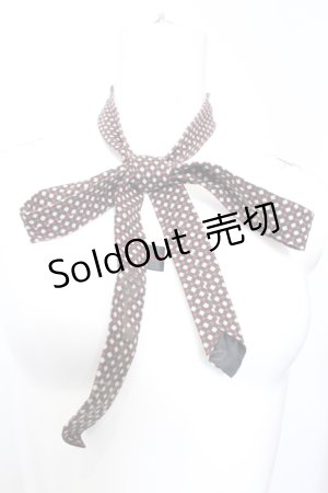 画像: 【SALE】MIHO MATSUDA / ダイヤ柄タイ  レッド×ゴールド O-25-05-14-069-GO-ZA-OW-ZT445-F005