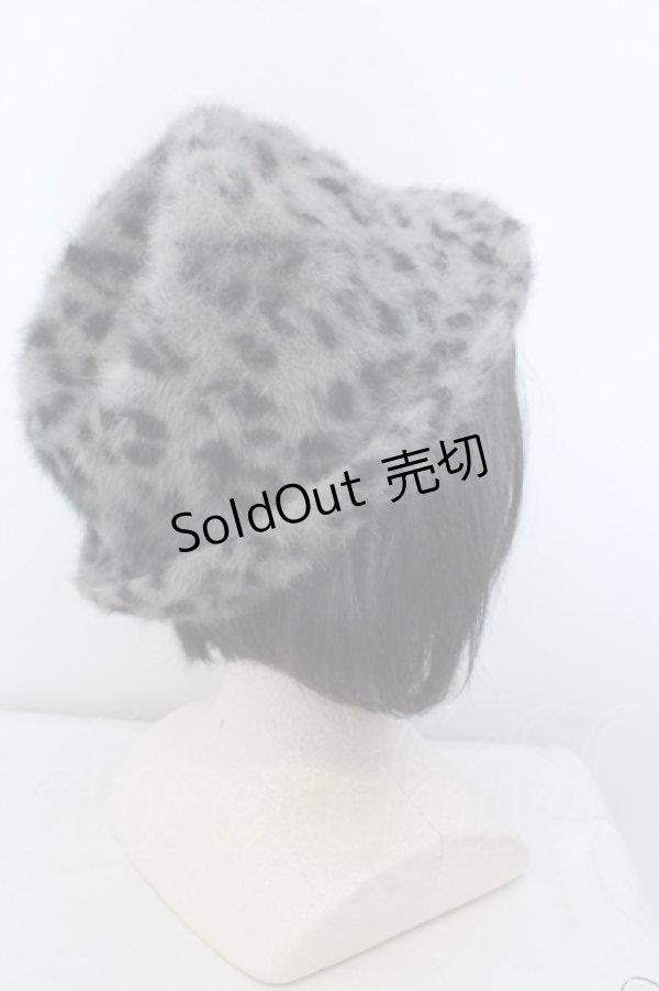 画像2: 【SALE】MIHO MATSUDA / ファーハット 57.5ｃｍ グレー O-25-05-14-081-GO-AC-OW-ZTK007 (2)